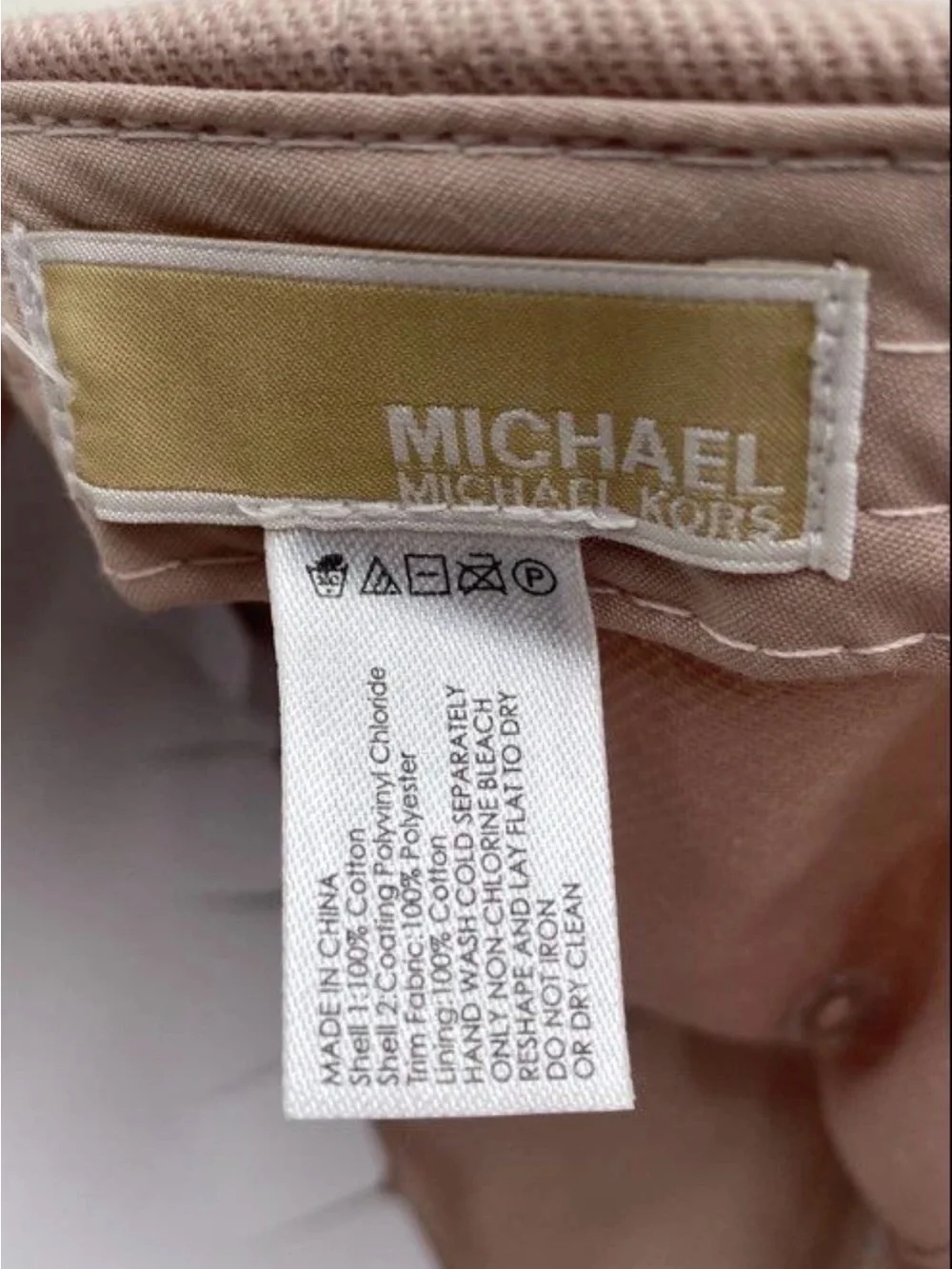 Michael Kors Blush Pink Women's Baseball Cap NWOT